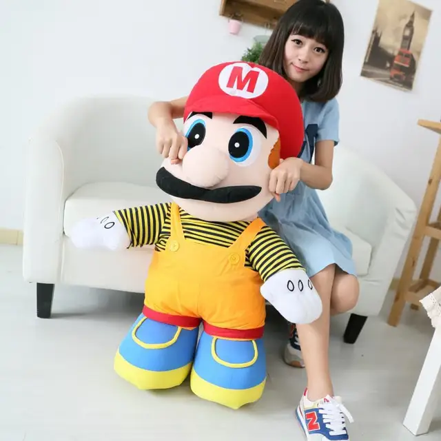 2022 New Super  Bros Luigi Plush Doll Anime  Game Figures Decoration Children's Soft Stuffed Toys Birthday Gifts