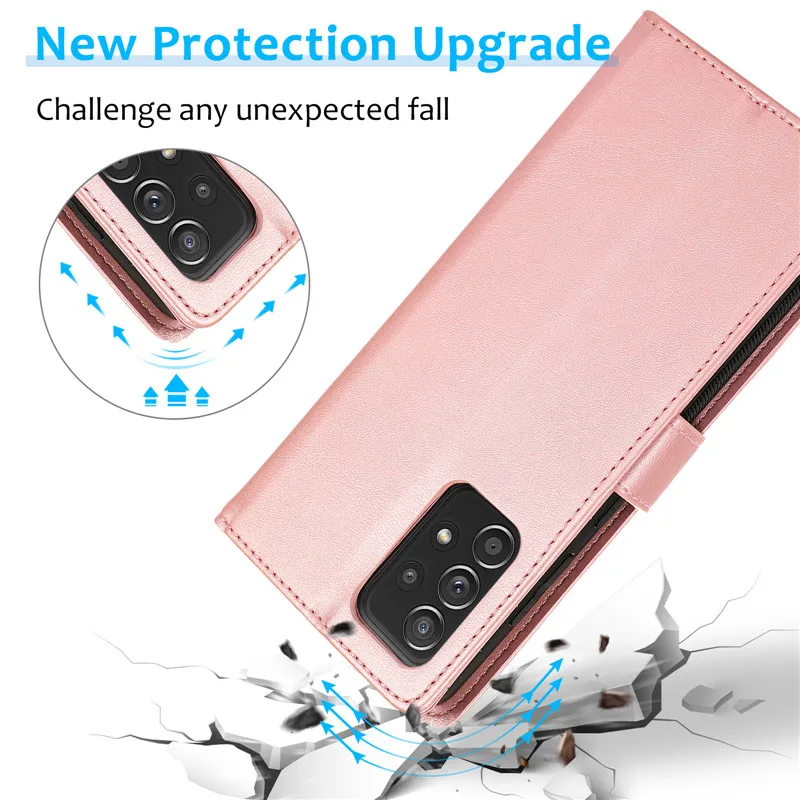 Elegant Magnetic Flip Leather Wallet Phone Case with Card Holder