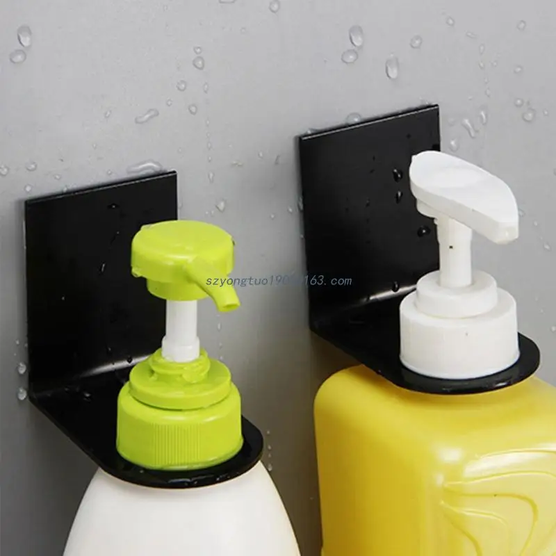 Hanger Wall Sticker Shower Gel Bottle Holder Shampoo Hand Soap Hook Holder Liquid Soap Holder for Kitchen Bathroom 2