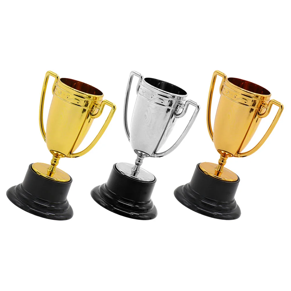 

3 Pcs Prizes for Kids Trophy Toy Award Participation Baseball Funny Adults Trophies Child