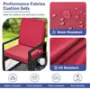 Outdoor Waterproof Fade Resistant Deep Seat Cushions Set 19x19x3 In Soft Foam Backrest Patio Furniture Accessories 5