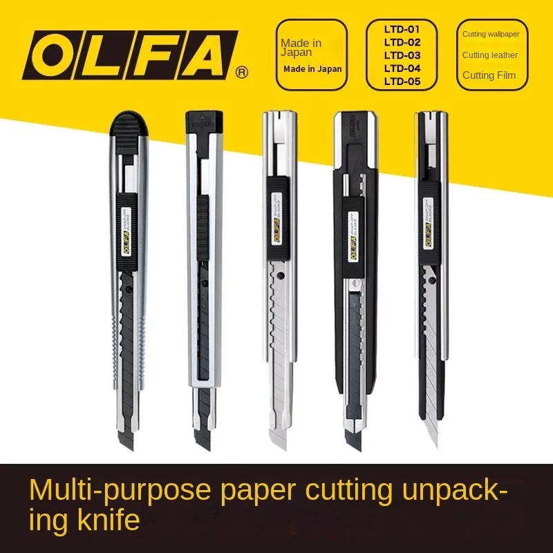 OLFA LTD-01 LTD-02 LTD-03 9mm precizní malý umění nůž stříhání papír nůž tapeta nůž vyrobené v japonec čepel odpovídající