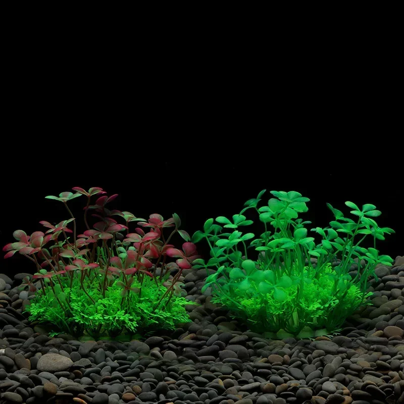 Artificial Plastic Aquarium Plants Fish Tank Aquatic Fake Shrub Water Grass Viewing Fish Tank Decoration דקורציות לאקווריום artificial plants fish tank ornaments fish tank decorations aquarium ornaments artificial aquarium plants