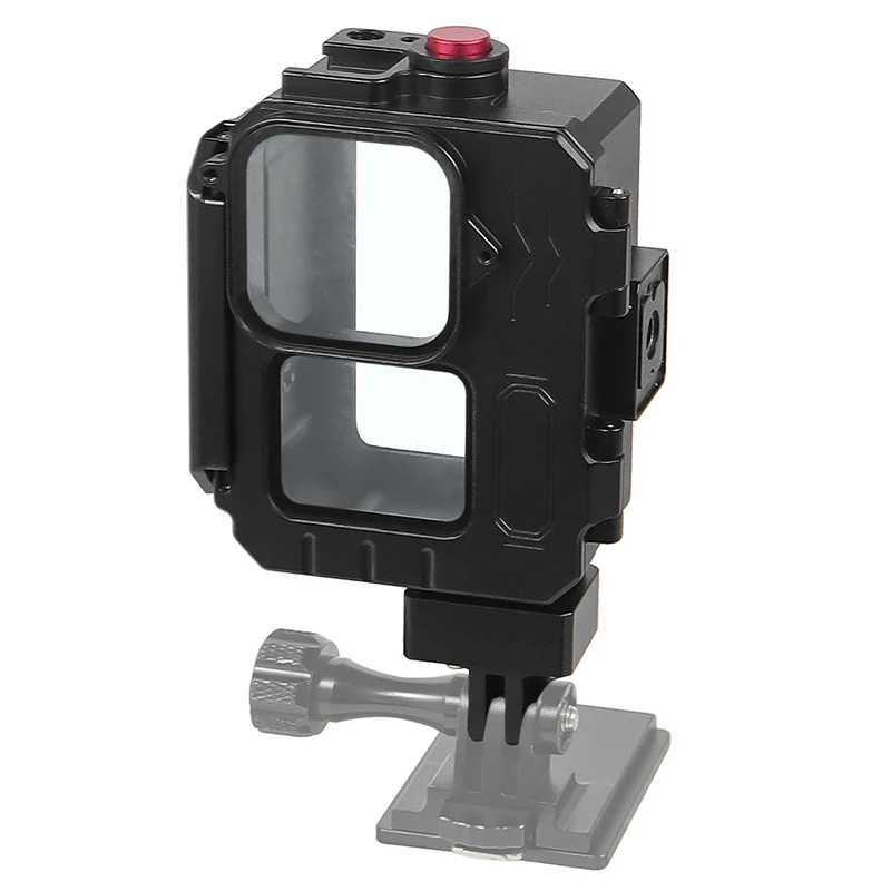 80 m wasserdichtes Tauchgehäuse für Gopro 13 12 Insta360 Ace Pro2 DJI OSMO Action 5pro Pocket 3 Gehäuse Aluminiumkäfigrahmen Schneller Schalter – Detail 12