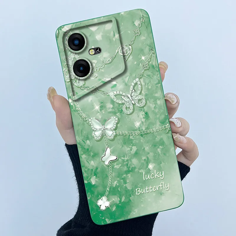 Floral Oil Painting Soft Silicone Phone Case - Fashion Simplicity Design