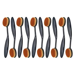 Flawless Finish Large Foundation Brush - Toothbrush Shape for Fast, Even Makeup Application (10PCS)
