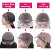 Perruque frontale Deep Wave transparente 13x4 13x6 HD en dentelle, perruques frontales en cheveux humains bouclés pour femmes, 40 pouces 6