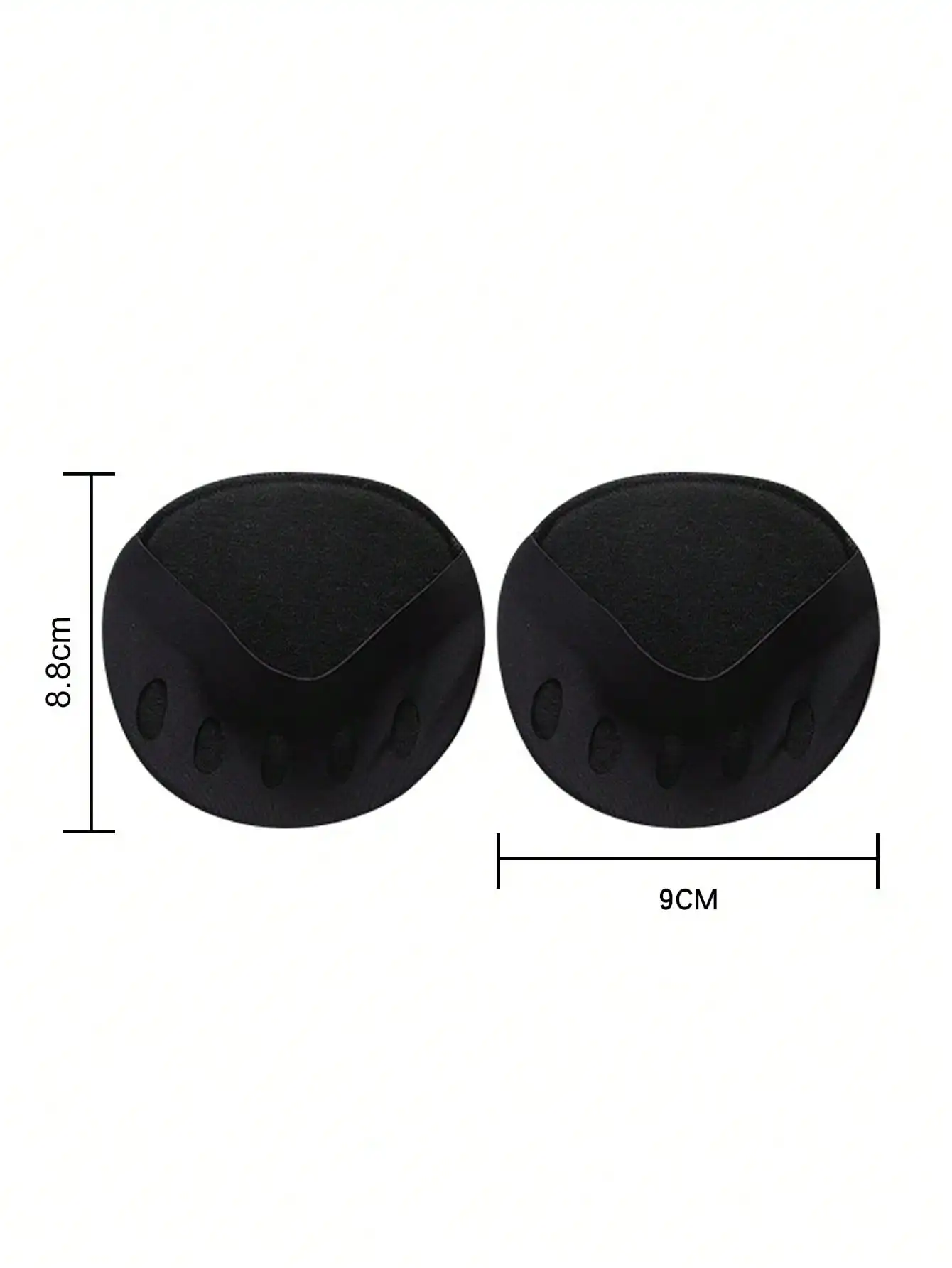 2 Black + 2 Apricot Forefoot Anti-wear Foot Pads