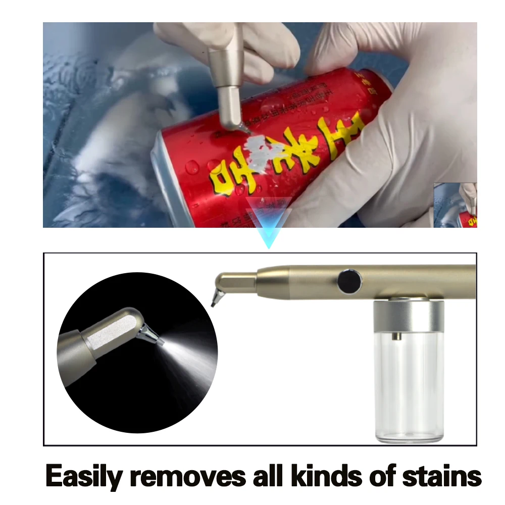 XND Dental Aluminum Oxide sandblasting gun Micro Blaster Microetcher Technician Air Polisher Surface Roughening Tool 2/4 Holes 3