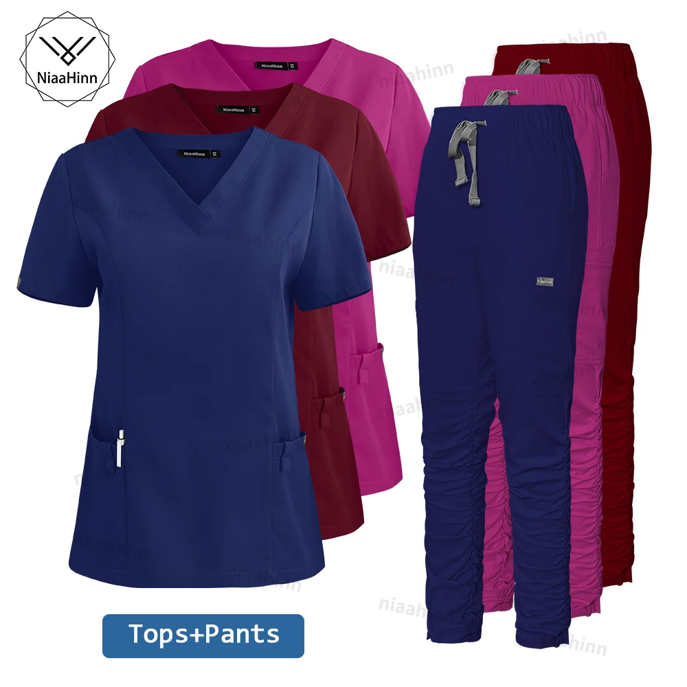 

Dental Scrub Operating Room Surgical Uniform Doctor Nurse Work Uniforms Veterinary Pet Clinic Medical Scrubs Set Wholesale Price