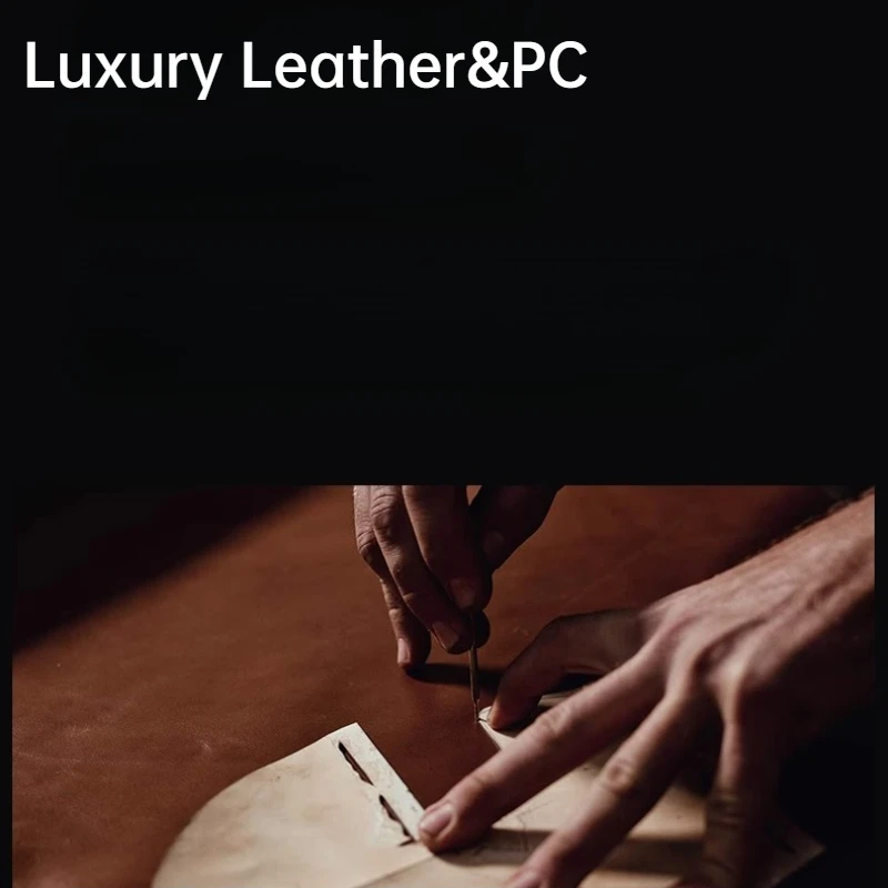 Luxury Leather Matte Splicing Plating Phone Case - Premium Hard Cover