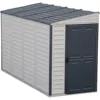 Resin Outdoor Garden Lean to Storage Shed with Foundation Kit 1