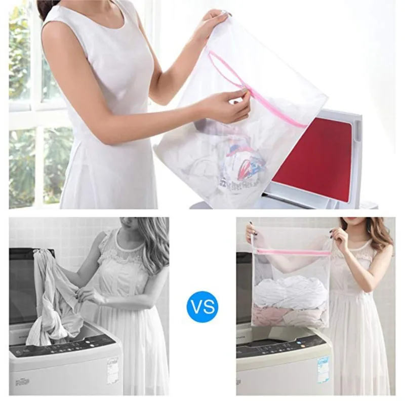 1/2/3Pcs Bra Underwear Products Zippered Mesh Laundry Bags Baskets Household Cleaning Tools Accessories Laundry Care 4