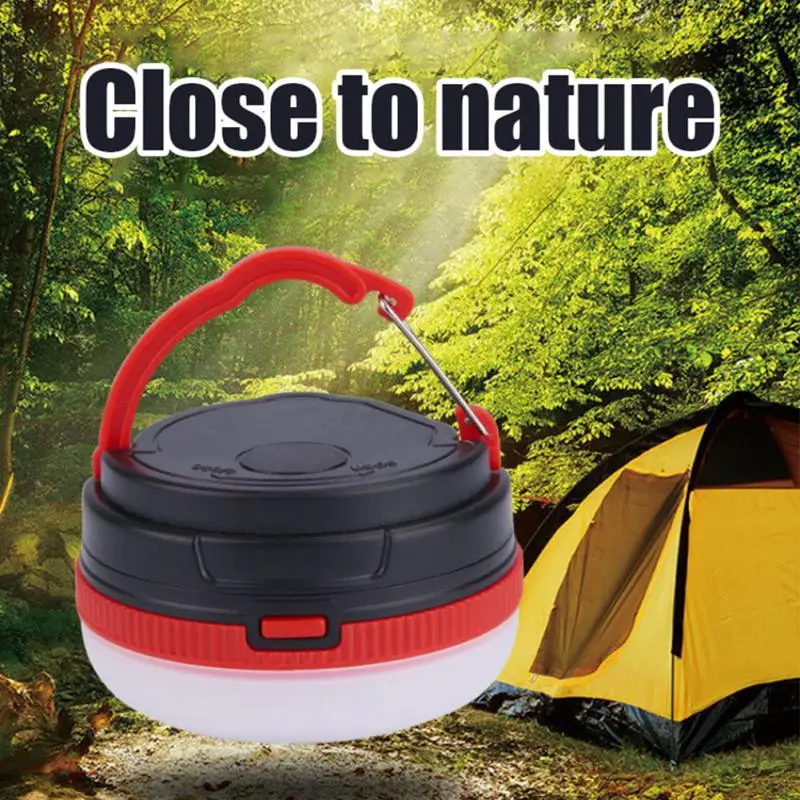 Portable Camping Light 3 Lighting Modes Emergency Light Magnet Base Outdoor Work Tent Camping Supplies Without Battery