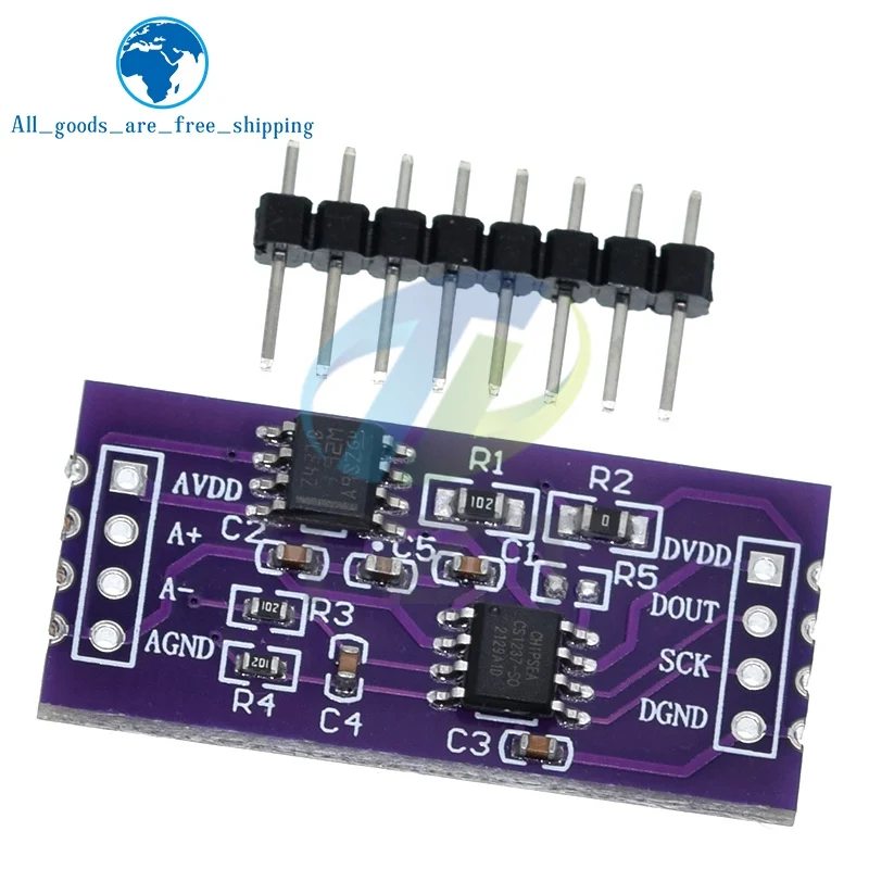 Pressure Sensor CS1237 24-bit ADC Module Onboard TL431 External Reference Chip Single-Channel Weighing Sensing 24bit For Arduino