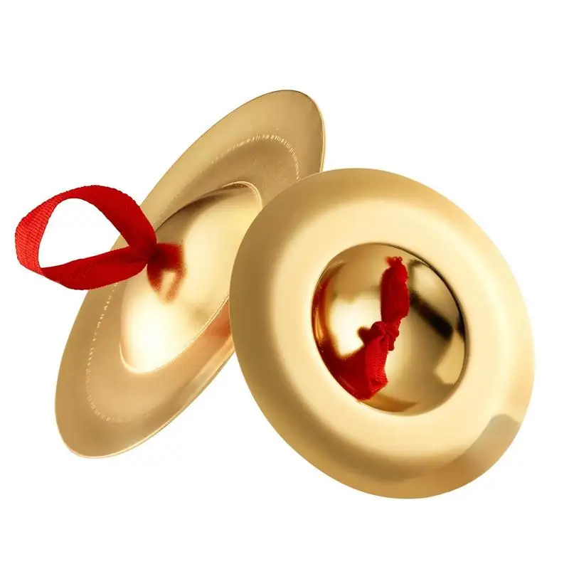 Kids 2PCS Finger Cymbals With Rope 12CM/4.7IN For Parties