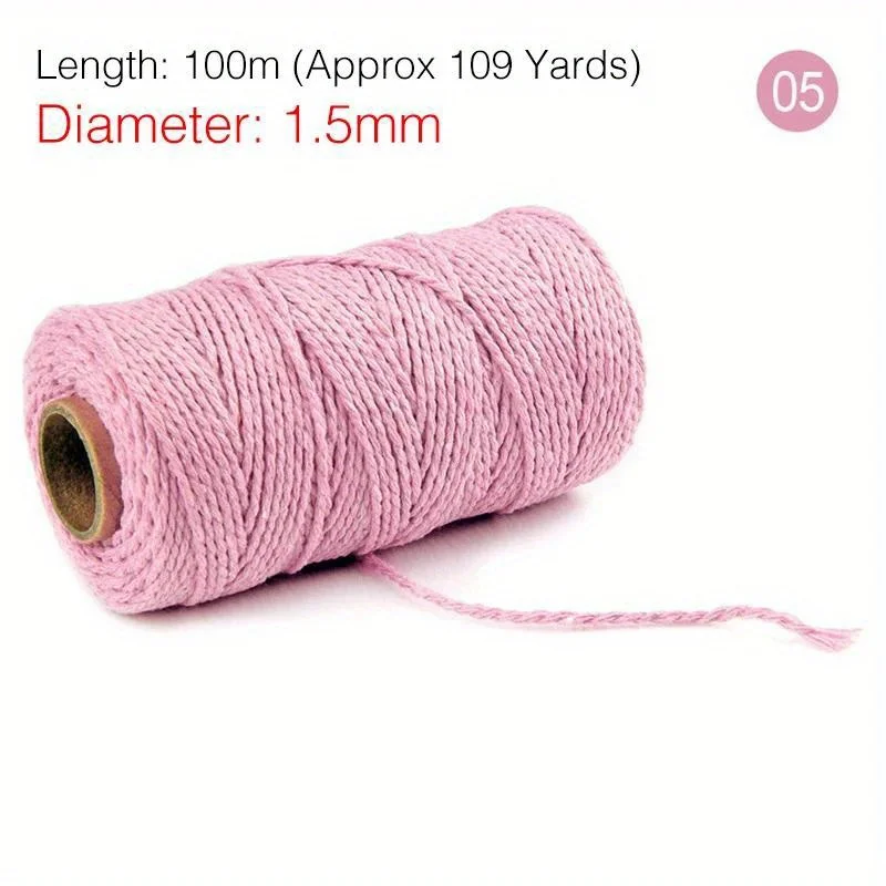 Natural Cotton & Jute Twine for Gift Wrapping, Baking, Crafts, and Gardening