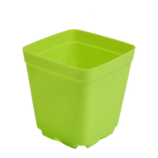 10 Db Vegyes Színek Mini Virágcserepek Ültetvények Edénytálcák Műanyag Edények Kreatív Kis Négyzet Alakú Otthoni Iroda Zamatos Növényekhez - Image 5
