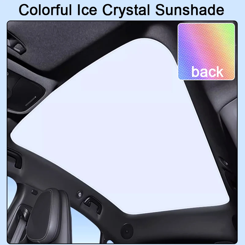 

Fit For Smart #3 2023 2024 2025 Colorful Ice Crystal Car Roof Sunshade Skylight Blind Shading Windshield Sunroof Cover Accessory