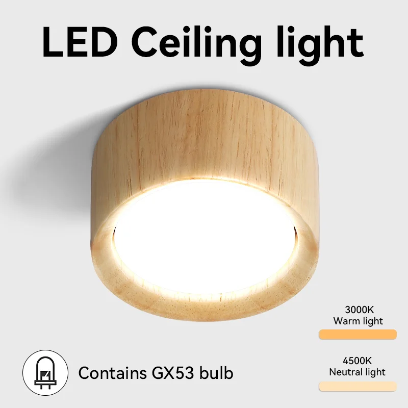 Down Light Ceiling Light LED GX53 For Living Room Kitchen Bedroom Corridor 110-220V Room Decor Night Lights Led Home Chandelier