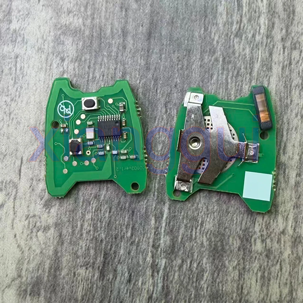 รีโมทกุญแจรถยนต์ 2 ปุ่ม ชิป ID46 PCF7961 ความถี่ 433.92MHZ สำหรับ Peugeot 107 206 207 306 307 407 และ Citroen C1 C2 C3 Saxo Picasso 2