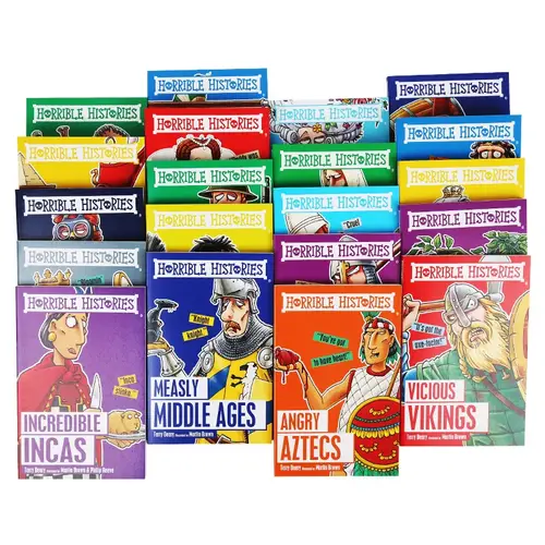 20 BOOKS Horrible Histories Blood Curdling Box of Books Collection Original English Reading Children's Books - Image 4