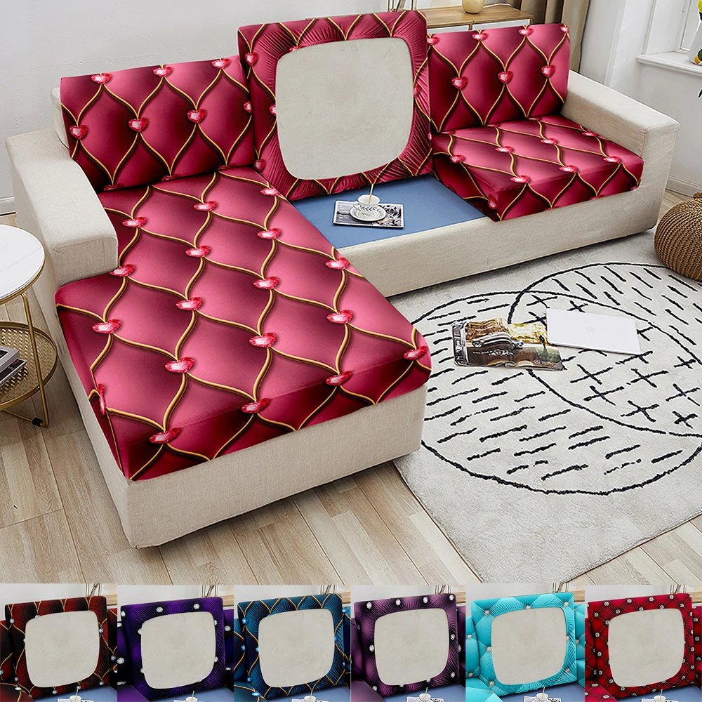 

LuxuryElastic Sofa Seat Cushion Covers Crystal Couch Sofa Seat Cushion Cover for Living Room Sectional Corner Sofa Cushion Cover