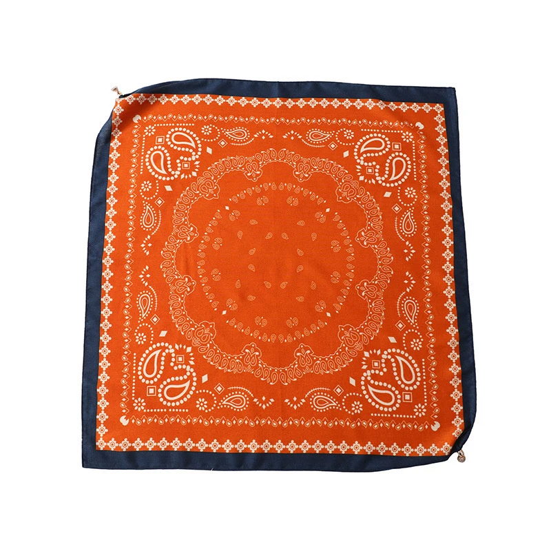 New Warm Square Scarf Magnetic Button Triangle Scarf Cotton Women's Spring, Autumn, And Winter Western Style Neck Style Ve