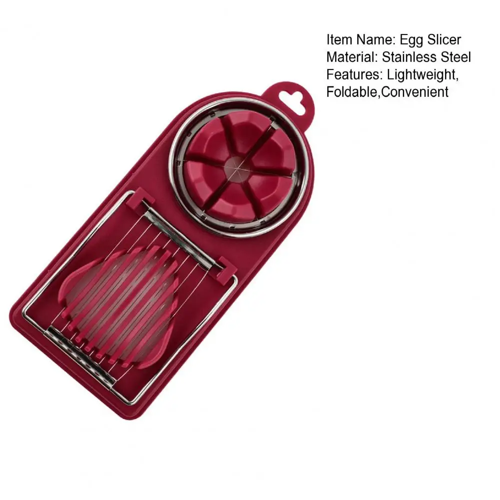 20*9cm Egg Slicer Stainless Steel Salad And Sandwich Egg Cutter Multifunctional Fancy Splitter Egg Cutter Tool Kitchen Gadget