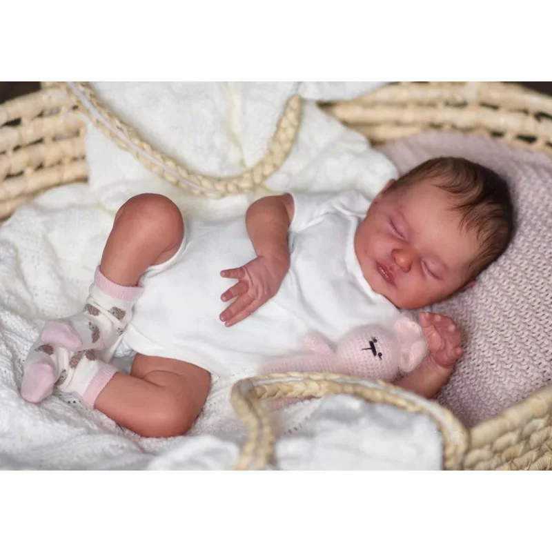 19inch Laura Reborn Doll Sleeping Newborn Size Baby Doll Reborn