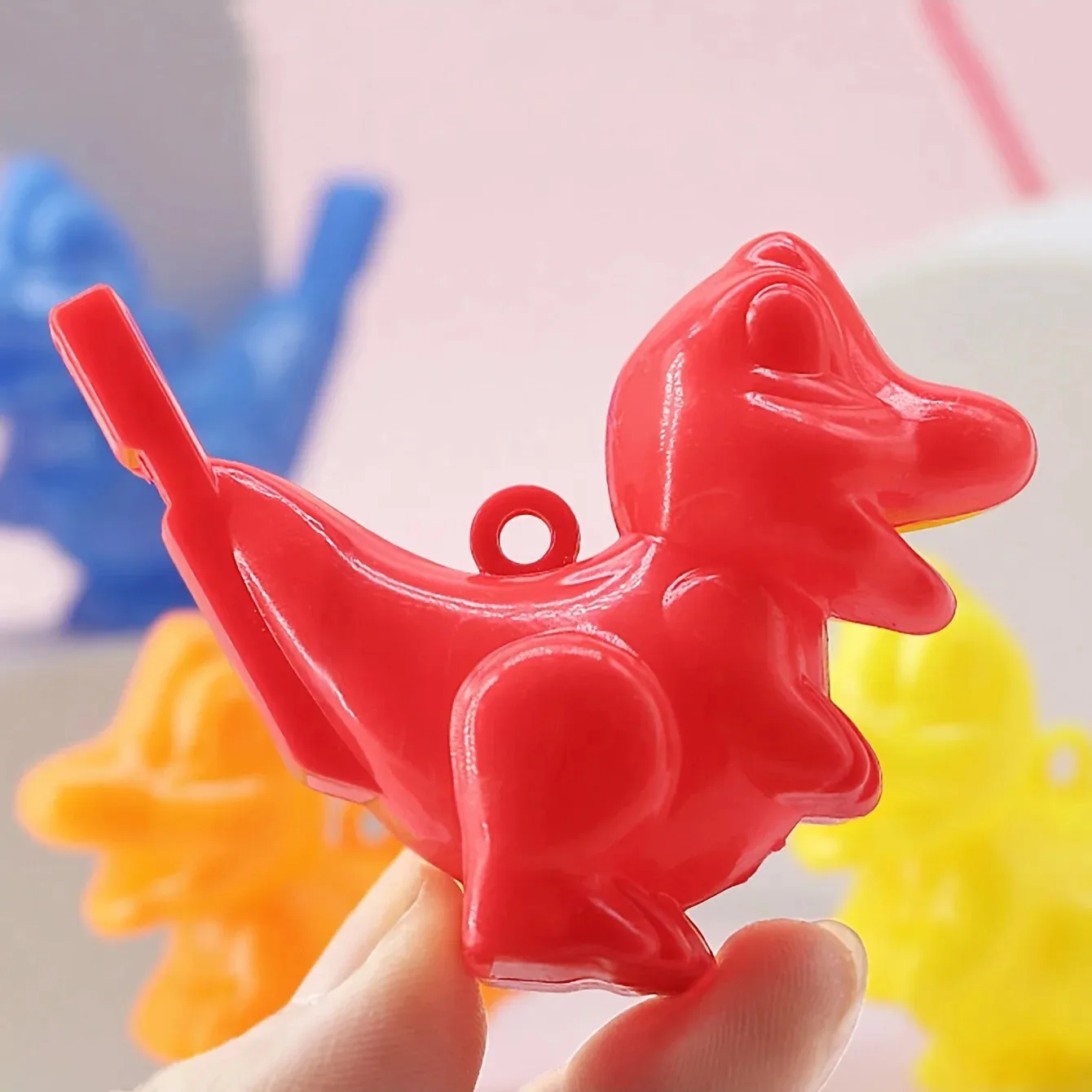 2pcs-Cute Dinosaur Shape Water Bird Whistle Pet Dog Training Recall Attracting Random Color