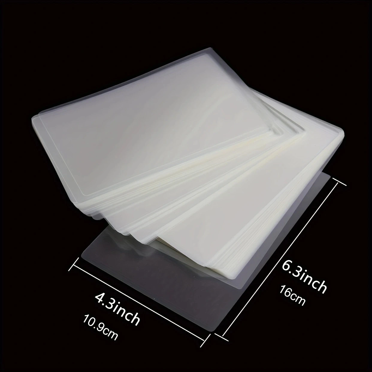 Premium 100-Pack Thermal Laminating Film for Photos, Files, and Cards