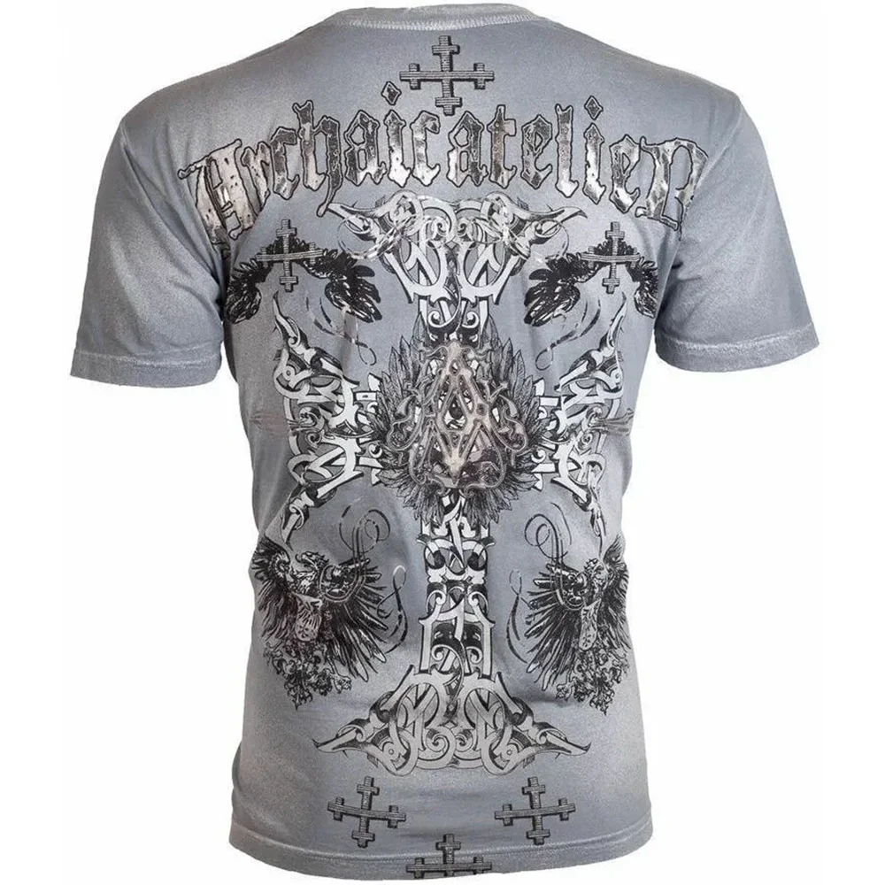 Men S Gaiam Clothingmen's Skull Cross Print T-shirt - Summer