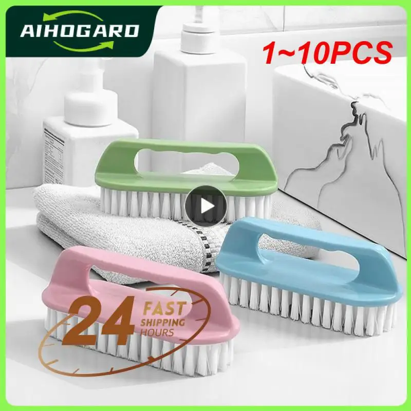 

1~10PCS Shoe Washing Laundry Brush with Handle Clothes Shoes Brush Household