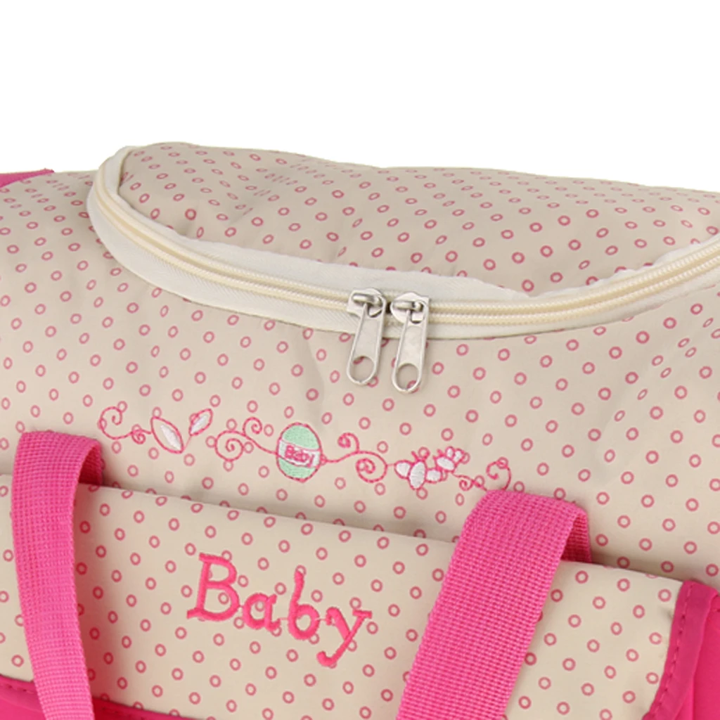 Mummy Shoulder Bag with Bottle Holder Baby Nappy Diaper Bag Set Waterproof Changing Pad for Newborn Maternity Mummy Shoulder Bag with Bottle Holder Baby Nappy Diaper Bag Set Waterproof Changing Pad for Newborn Maternity
