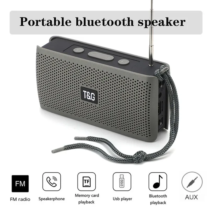 

TG282 New Wireless Bluetooth Speaker Outdoor Portable FM Radio Dual Speaker Plug-in Subwoofer TWS Couplet