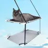 Cat Bed Window Mounted Cat Hammock Bed Pet Seat Super Suction Cup Hanging Lounger Soft Warm Bed for Cats Small Dogs Rabbits 2