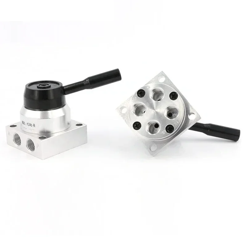 do cilindro, K34R6-8D, K34R6-8L, 3 posições, 4 vias