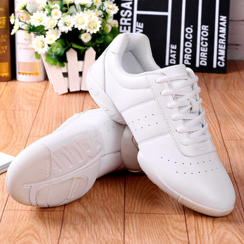 Dancing Shoes Cheerleading shoes Dance Jazz Shoes Soft Outsole Breath Dance Sneakers for Woman Practice Ladies