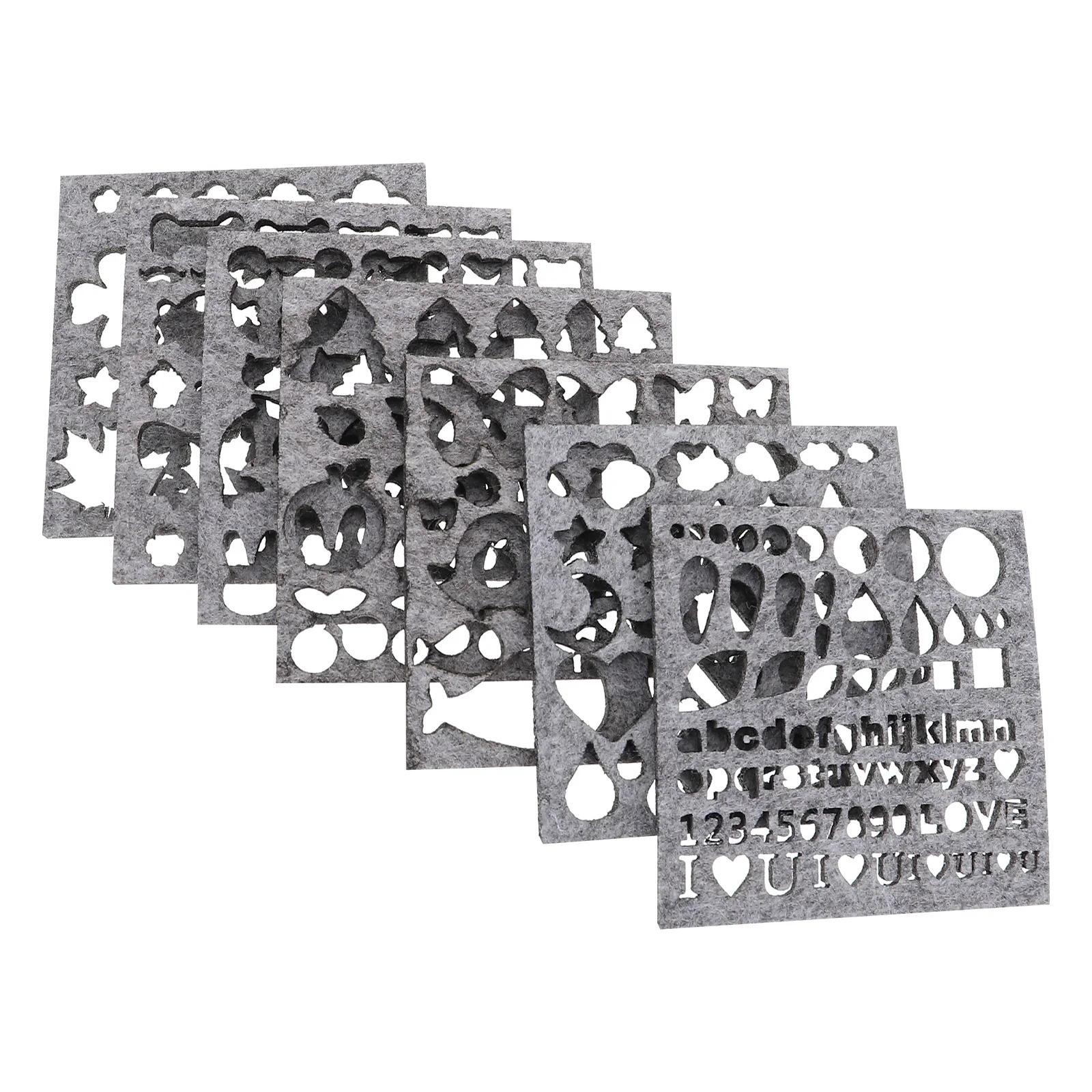 7 Pcs Felting Mold Needle Felt Applique Mould Needle Felting Template