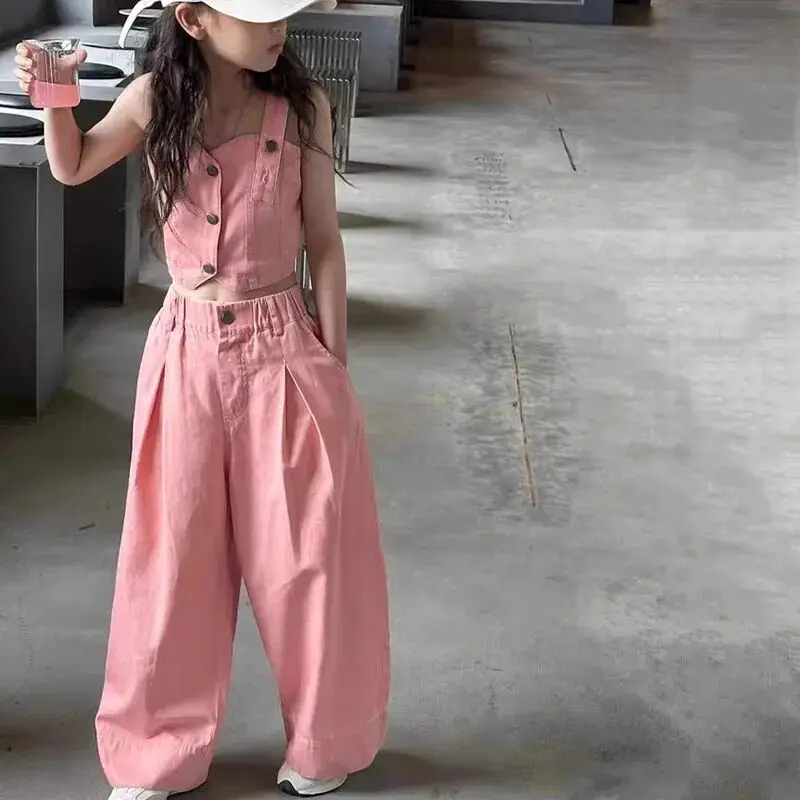 Girls Lace Denim Set 1