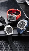 TSAR BOMBA New TB8204 Watch for Men Japan Quartz Chronograph 50M Waterproof Wristwatch Fashion Sport Clock Male Luxury Mens Gift 5