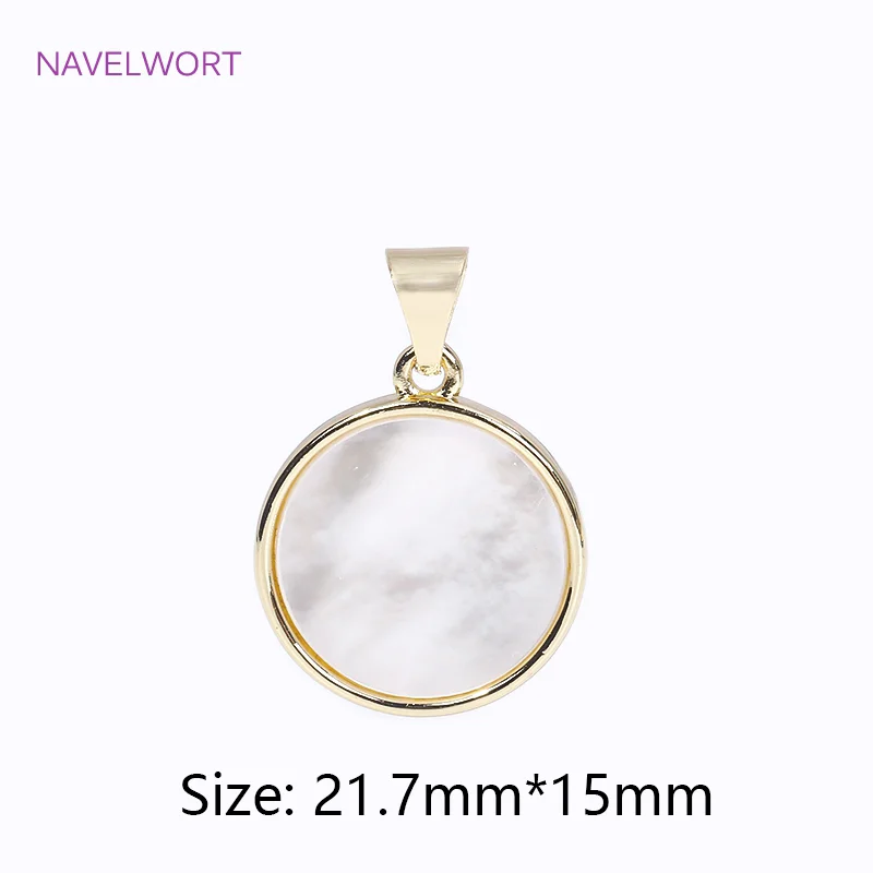 Trendy Multi Styles Charms 18K vergoldetes Messing eingelegte Muschel Charms Anhänger für DIY Schmuckherstellung Halskette Zubehör – Detail 21