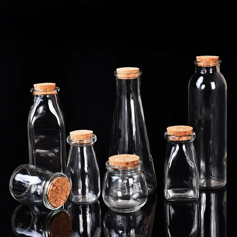 Multipurpose Glass Bottles Wishing Glass Jars Wishing Bottles with Corks Multipurpose with Corks