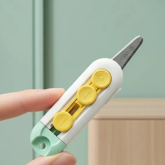 1Pcs 미니 휴대용 상자 오프너 자기 흡입 유틸리티 나이프 편지 오프너 종이 커터 홈 오피스 용품