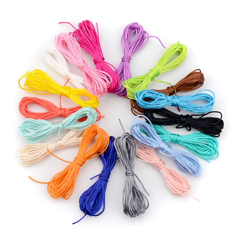 20m Nylon Cord For Teether Necklace Pendant Making Satin Cords Pacifier Clip Chain Accessory String Baby Teething Toy DIY pacifier clip pacifier chain