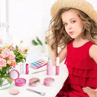 Children's Makeup Toy Set Simulated Beauty Makeup Box Set No Smearing No Liquid 10 Piece Non-toxic Set (Non Real Makeup) 5