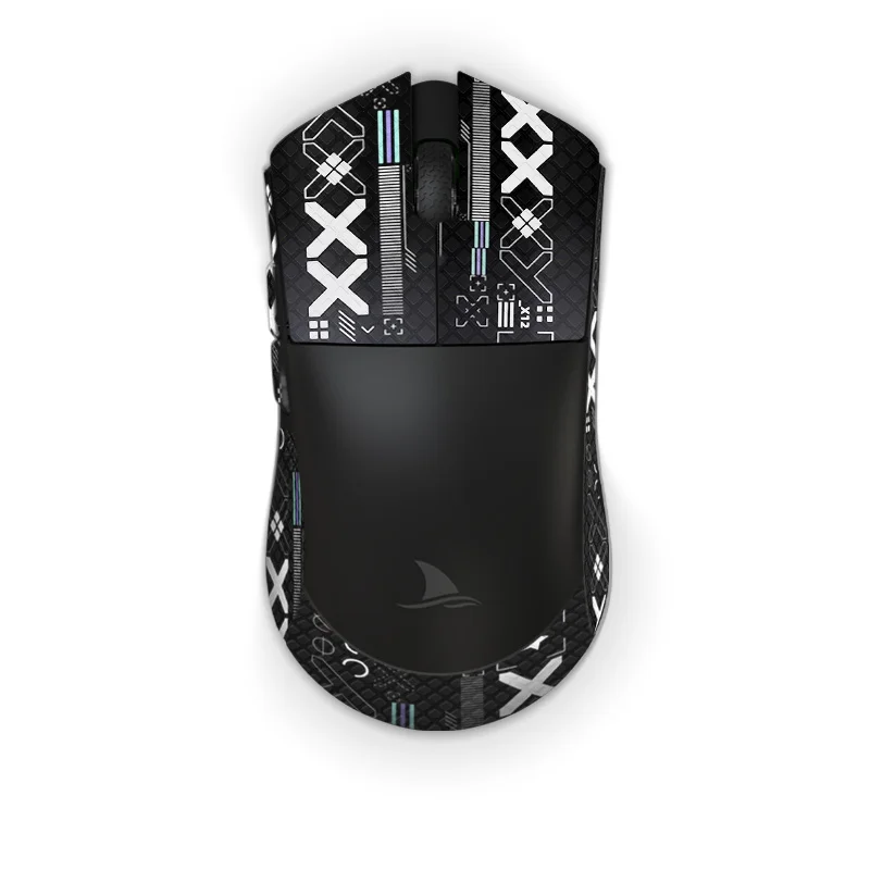 Pacote Rato Anti Deslizamento Adesivo para Motovelocidade Darmoshark m3 n3 sem Fio Bluetooth Gaming Esports Rato Branco Preto Vermelho Adesivo 1 - Imagem 2