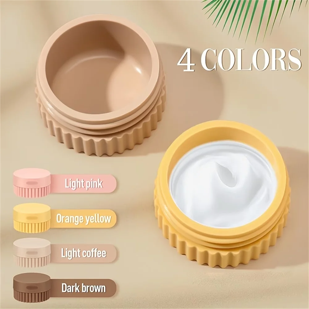 Set of 4 Mini Leakproof Silicone Travel Jars (20ml) - Refillable Cream & Lotion Containers