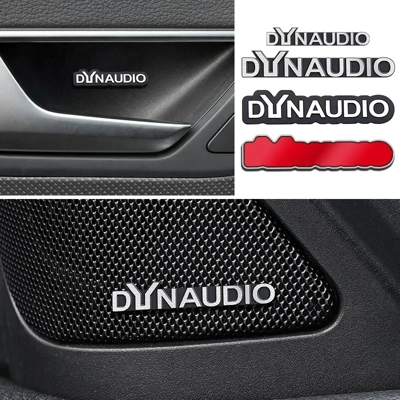 5 Pz/10 Pz Di Alta Qualità In Metallo Dynaudio Logo Auto Hi-Fi Altoparlante Audio Altoparlante Distintivo Stereo Emblema Adesivo Accessori Per Lo Styl